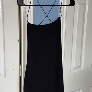 Backless Mini black dress